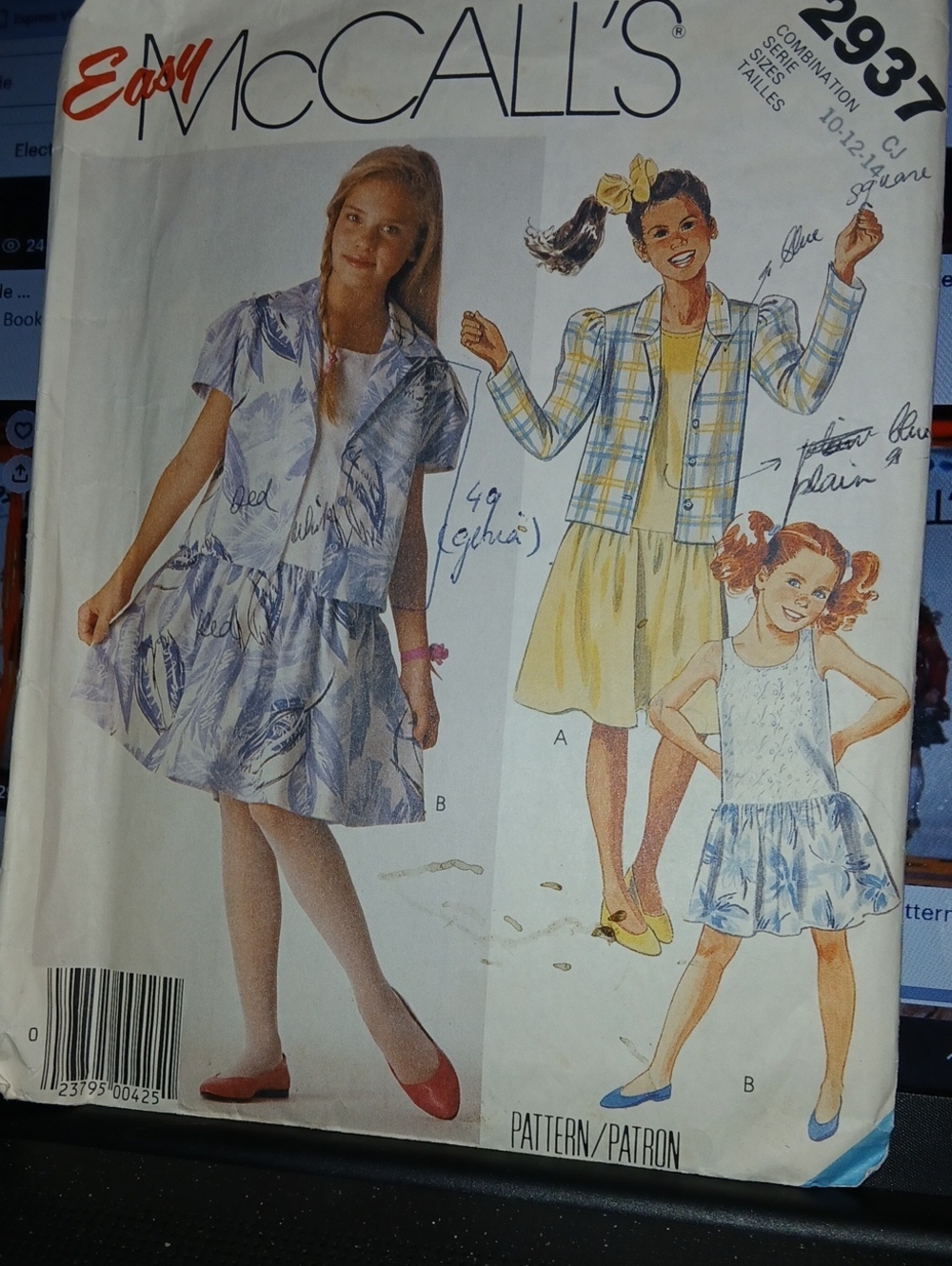 One McCall's pattern #2937 has been cut but in good order.